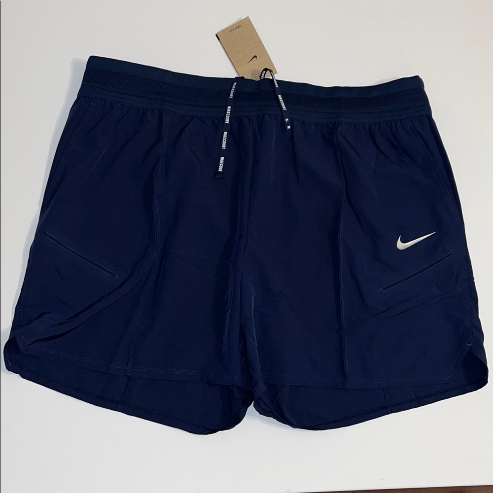 Nike Tennis Mens XXL Court Slam Dri-Fit 6" navy blue dri-fit HM6740 2XL NWT $90 - Picture 1 of 10